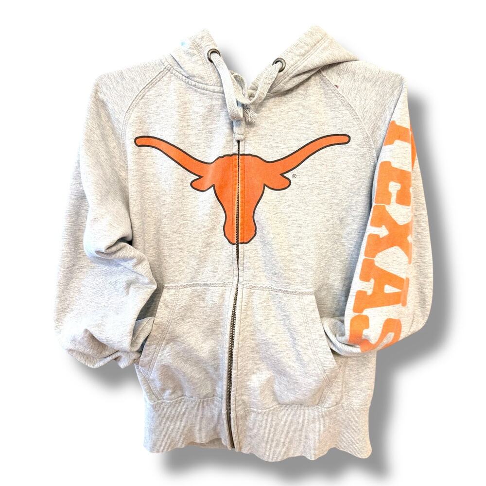 University of Texas UT Longhorns 2000s Zip Up Hoodie Women's Small Burnt Orange